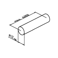 12mm Dia Hardened Linear Rail
